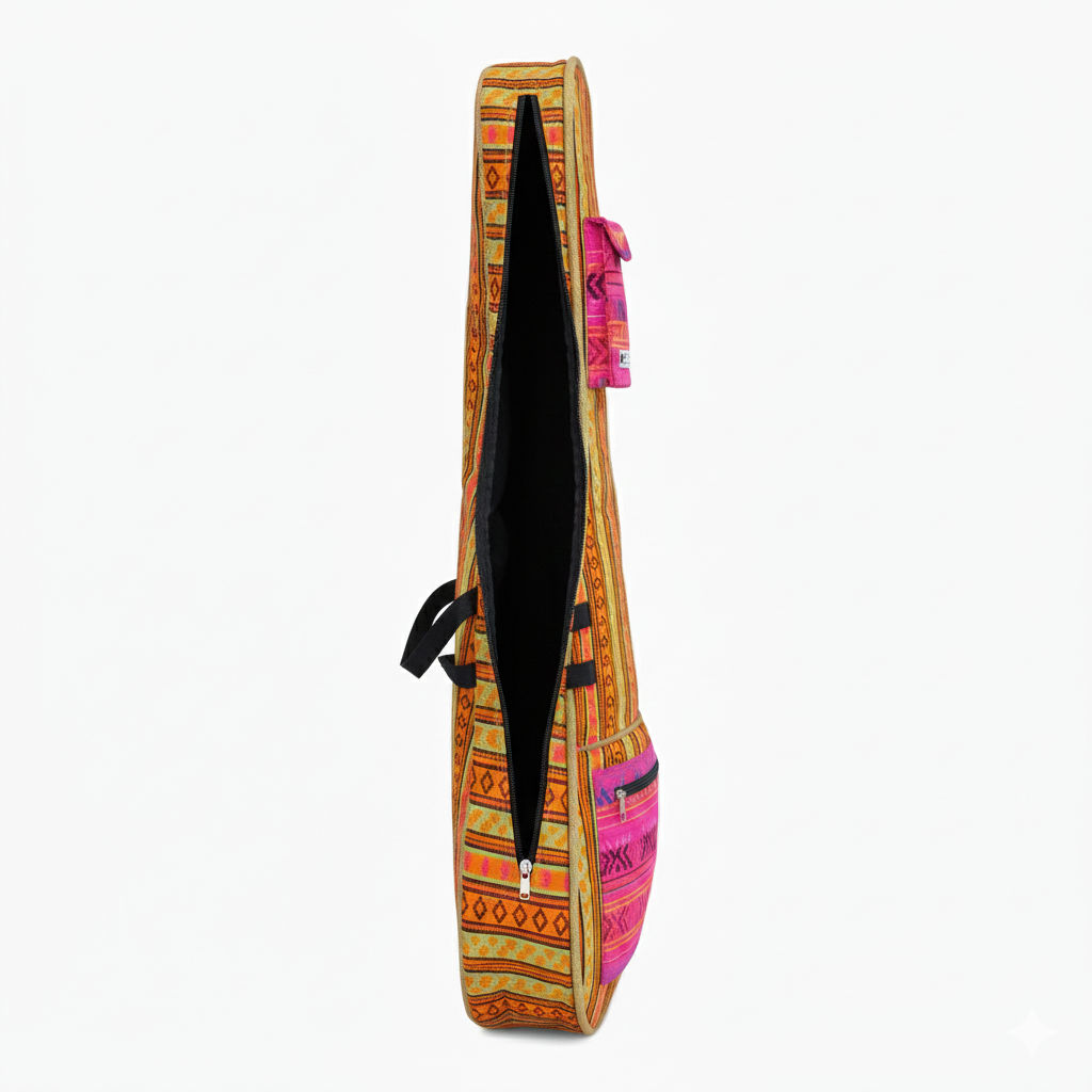 Beige Unisex Padded Guitar Bag for Musicians
